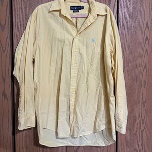 Ralph Lauren Yellow Checkered Men's Shirt